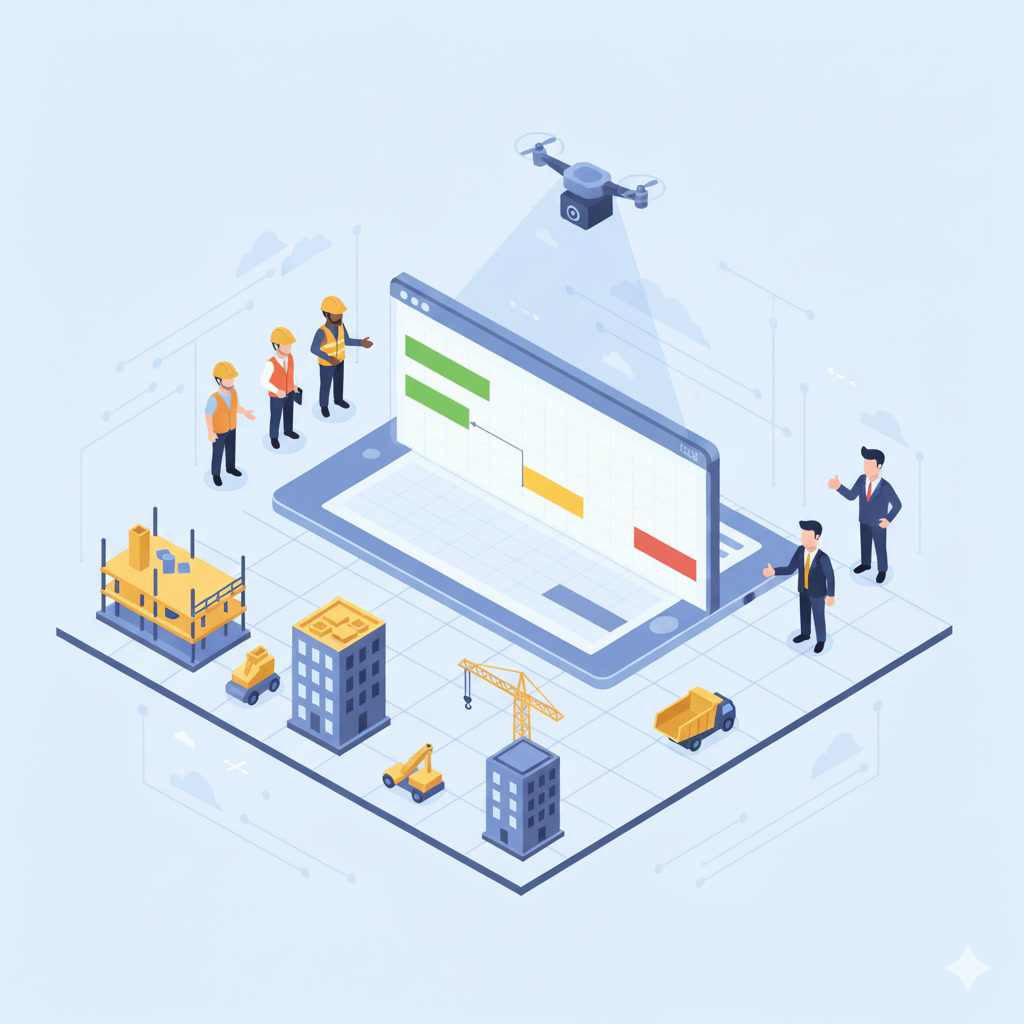 Image for Le Planning de Chantier Partagé - L'Outil Secret pour une Visibilité Totale (et la Fin des Appels 'Où en êtes-vous ?')