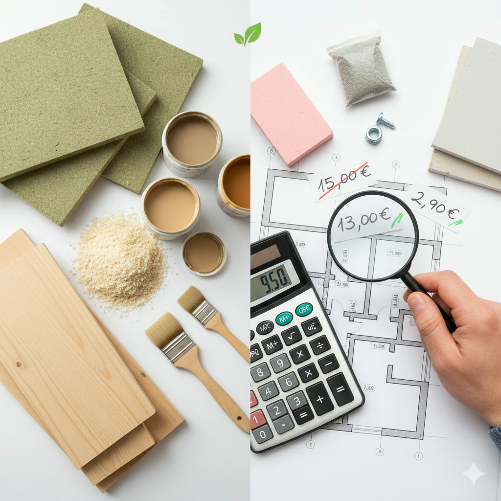 Image for Matériaux Écologiques (Biosourcés, Recyclés) - Est-ce Vraiment Plus Cher ? Le Vrai du Faux.